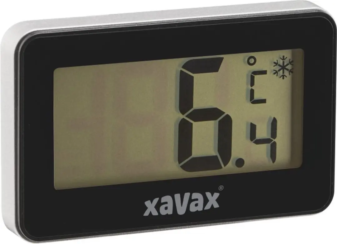 Xavax 00185853 Koelkast- en vriezerthermometer - Digitaal - Zwart