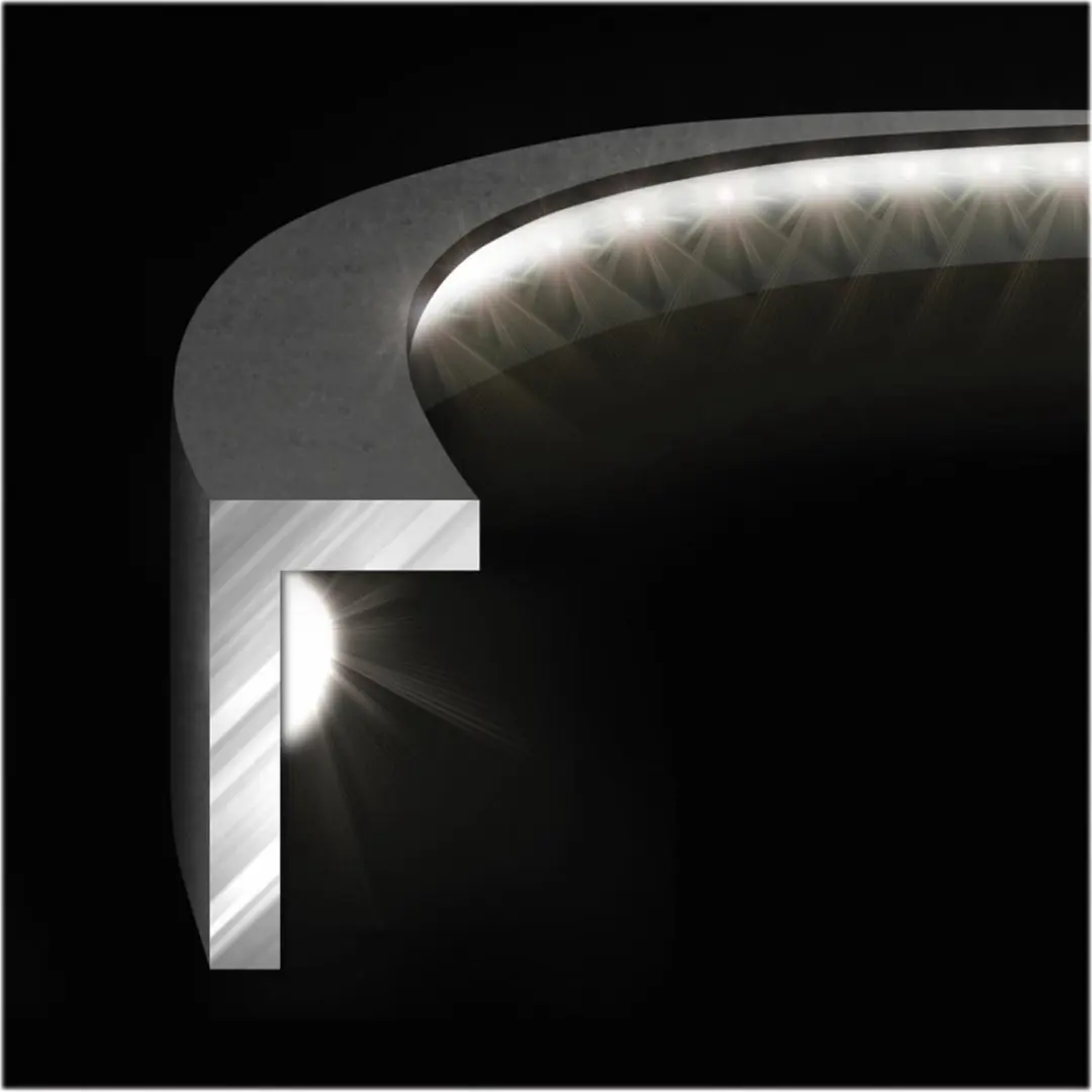 Winmau Plasma LED Strip Dartbordverlichting - Wit/Zwart