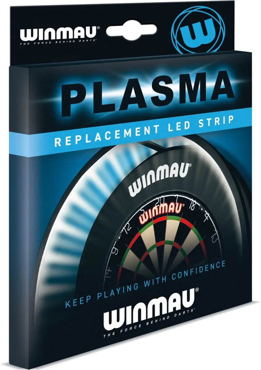 Winmau Plasma LED Strip Dartbordverlichting - Wit/Zwart