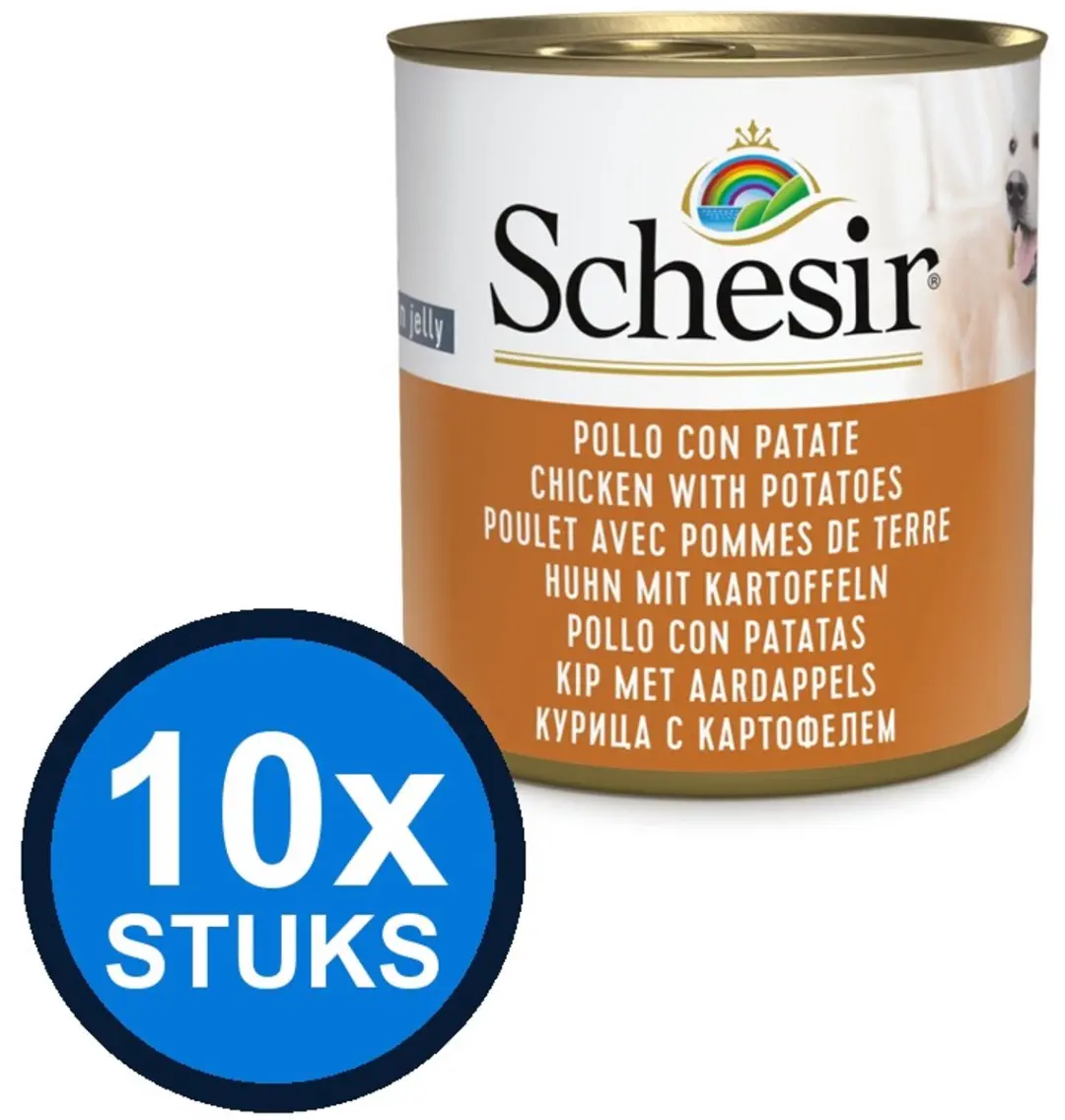 Schesir Hond Blik Kip & Aardappel 285g