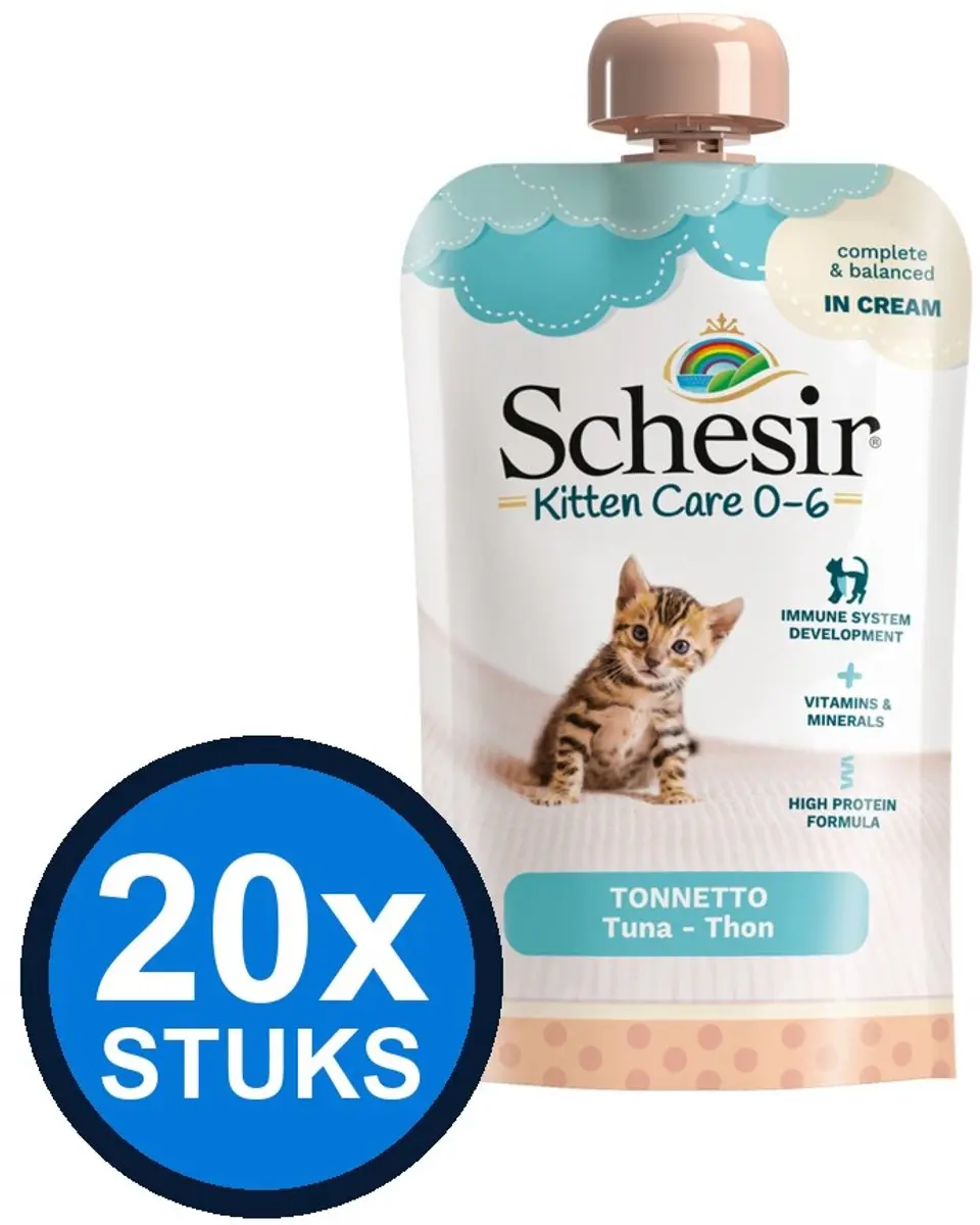 Schesir Kitten Care Pouch Tonijn 150g