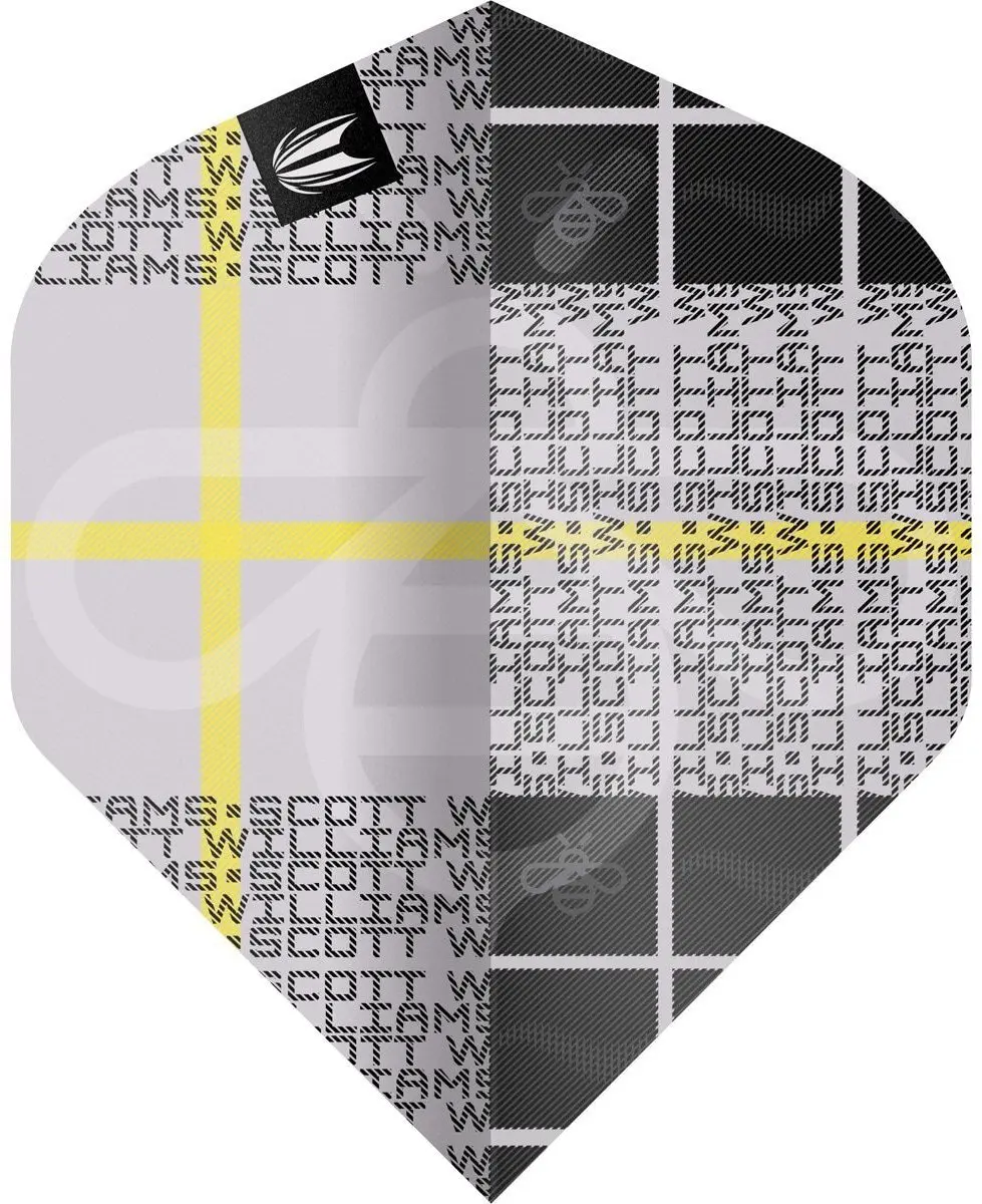 Target Scott Williams G2 Pro Ultra Dart Flights - 3 Stuks - Geel/Grijs/Zwart
