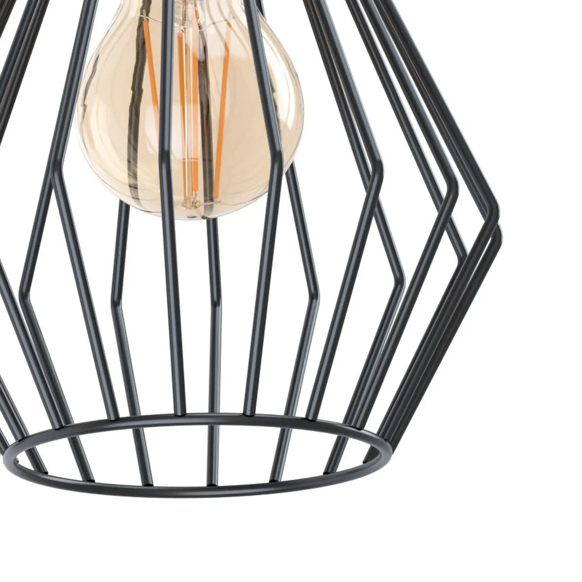 Eglo Tabillano 1 Wandlamp E27 - 16cm - Zwart
