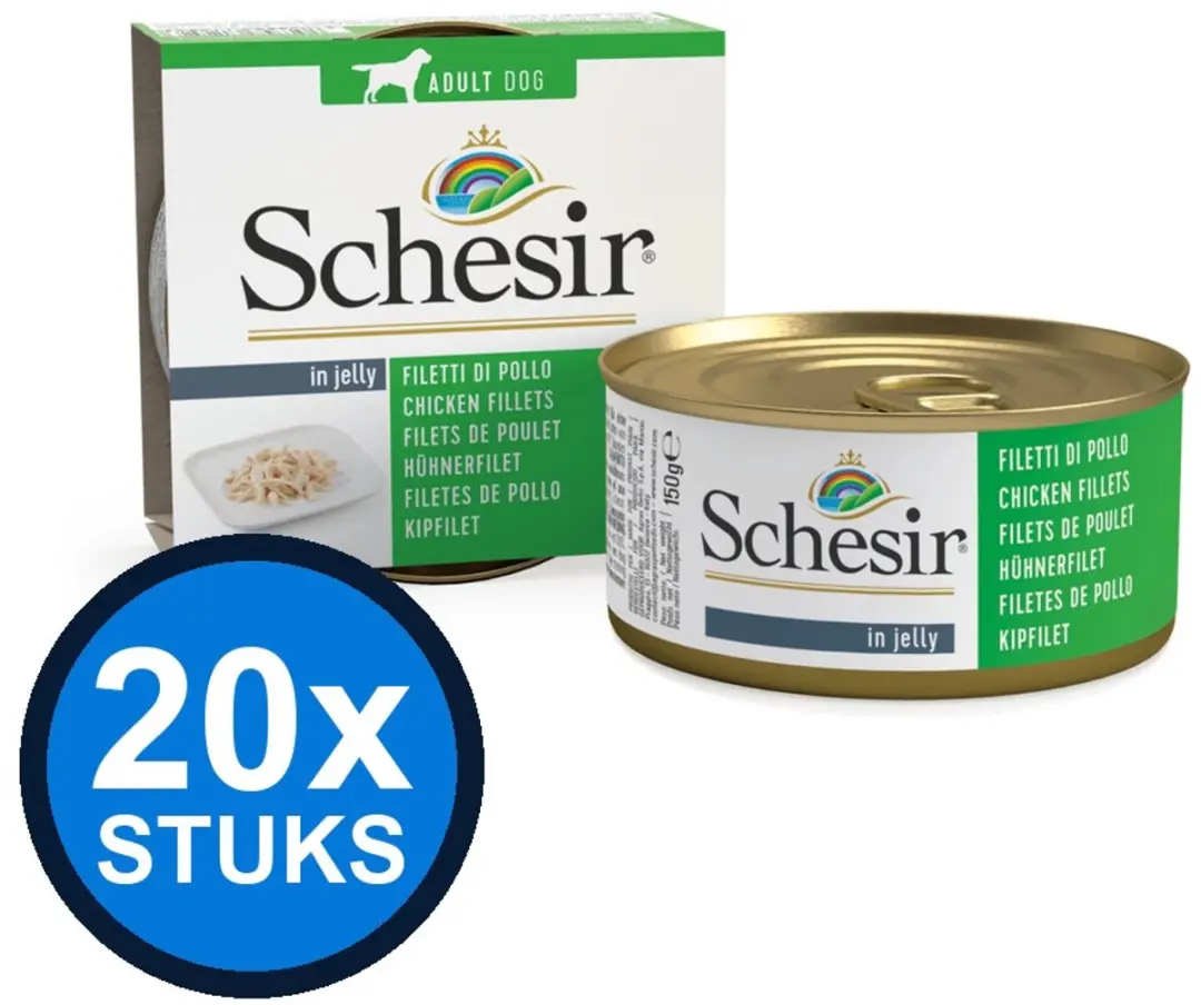Schesir Hond Blik Geleikipfilet 150g