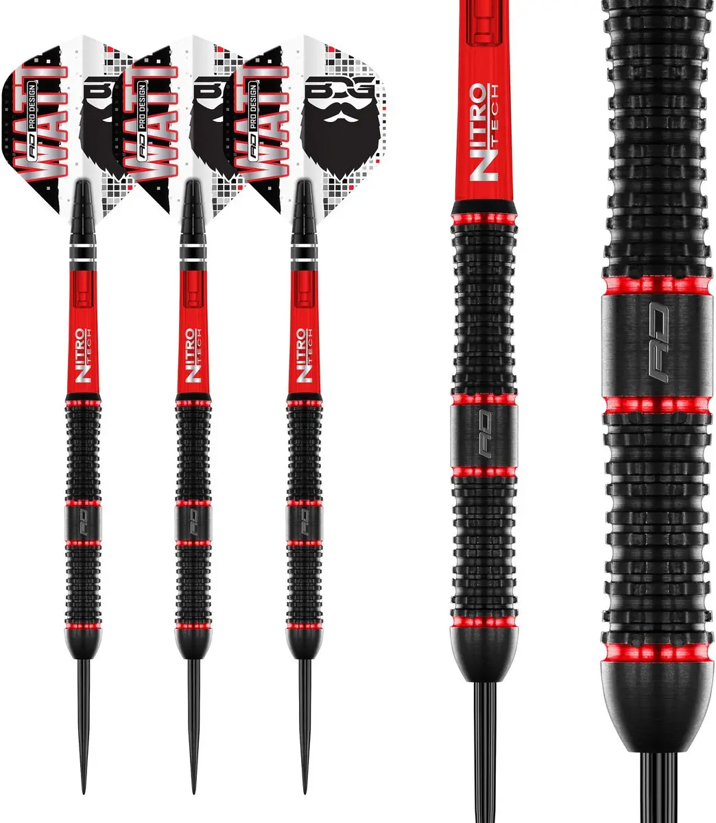 Red Dragon Jason Watt 90% Dartpijlen - 3 Stuks - afbeelding 6 van 6