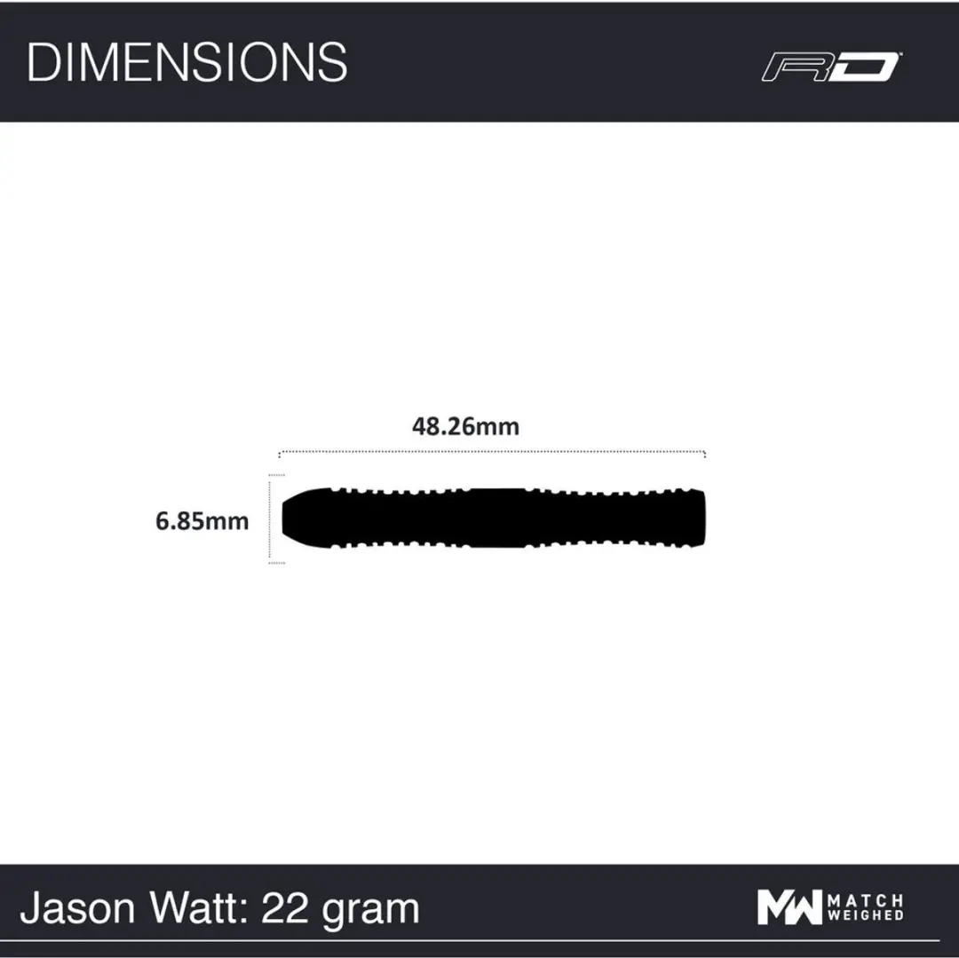 Red Dragon Jason Watt 90% Dartpijlen - 3 Stuks