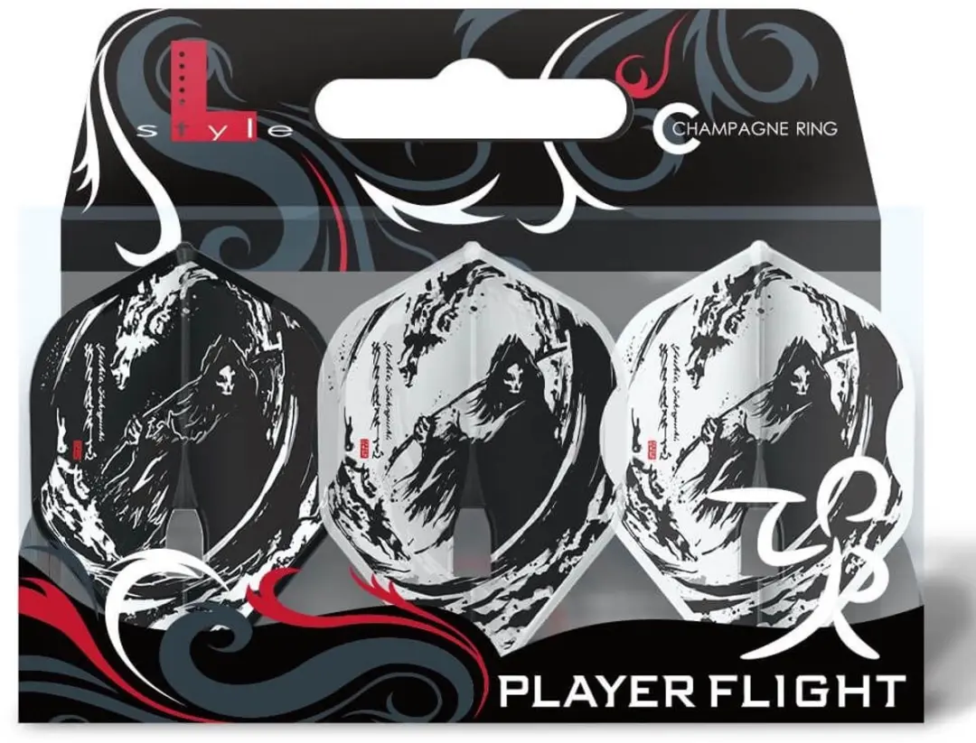 L-Style L1 Yukie Sakaguchi ver.2 Mix Dart Flights F31028 - 3 Stuks
