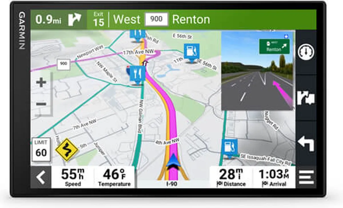 Garmin DriveSmart 86 Navigator 8" - 20,3 cm TFT Touchscreen - Zwart - afbeelding 3 van 6