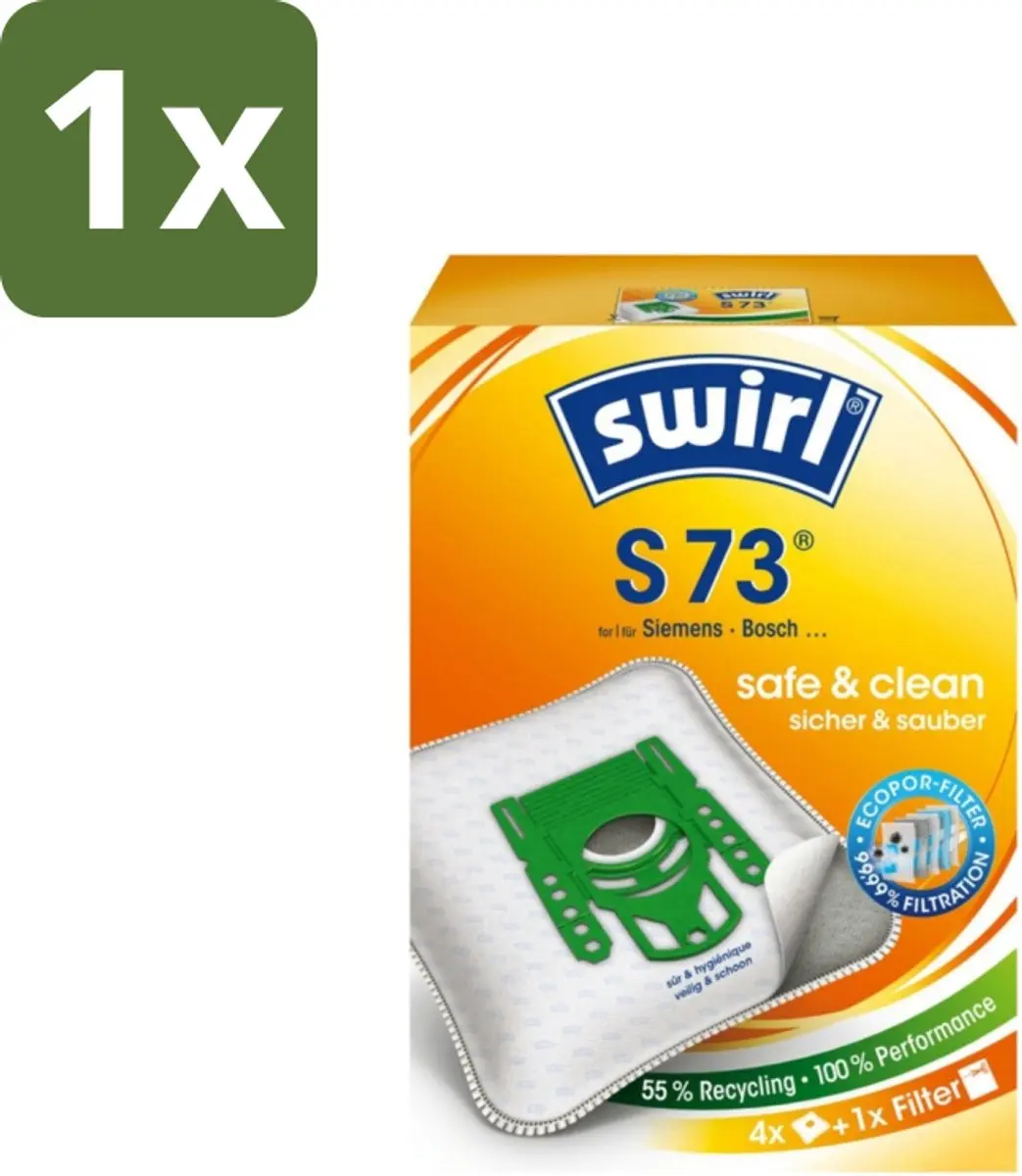 Swirl S73 Stofzuigerzakken - 4 Stuks