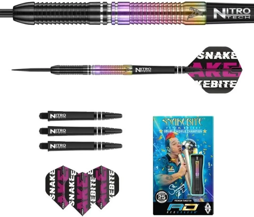 Red Dragon Peter Wright Snakebite World Champion 2020 - Dartpijlen - 3 Stuks