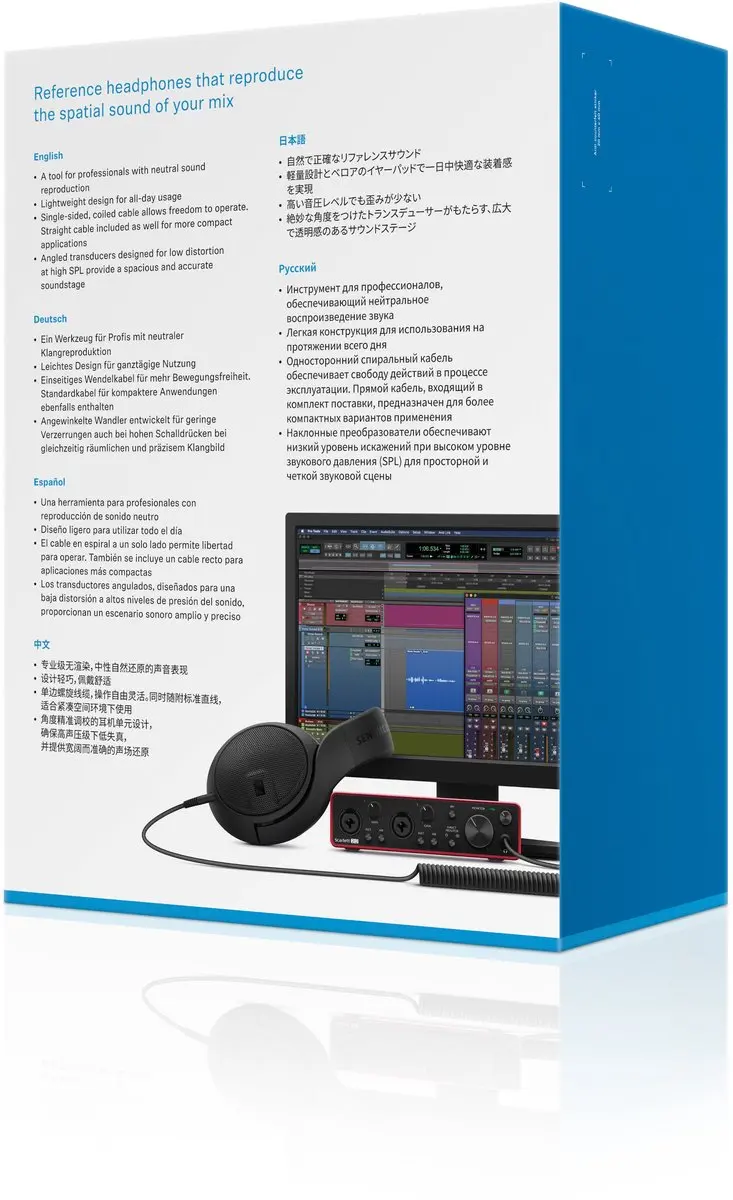 Sennheiser HD 400 Pro Koptelefoon - Zwart