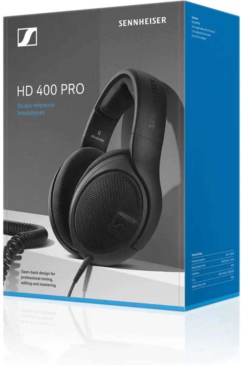 Sennheiser HD 400 Pro Koptelefoon - Zwart