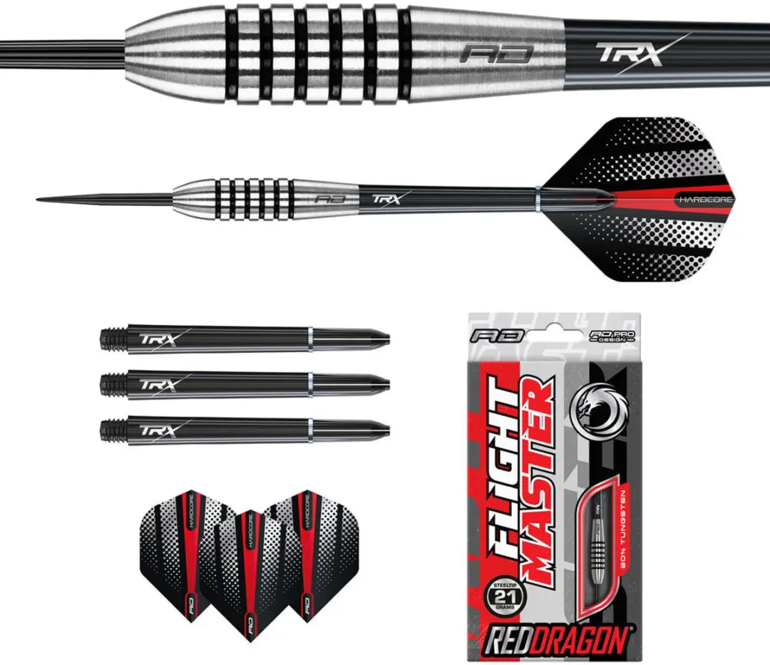 Red Dragon Swingfire 2 Dartpijlen 3 Stuks - Zilver/Zwart
