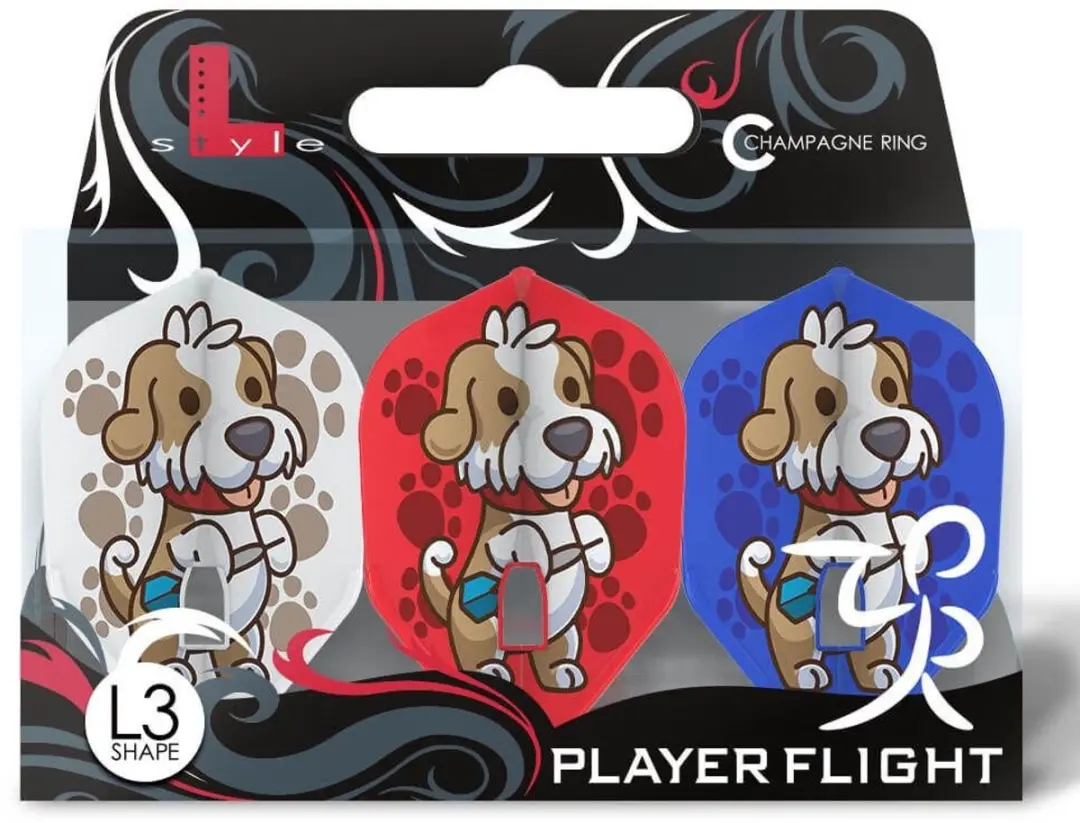 L-Style L3 Shape Ryuta Arihara F33105 Dart Flights - 3 Stuks