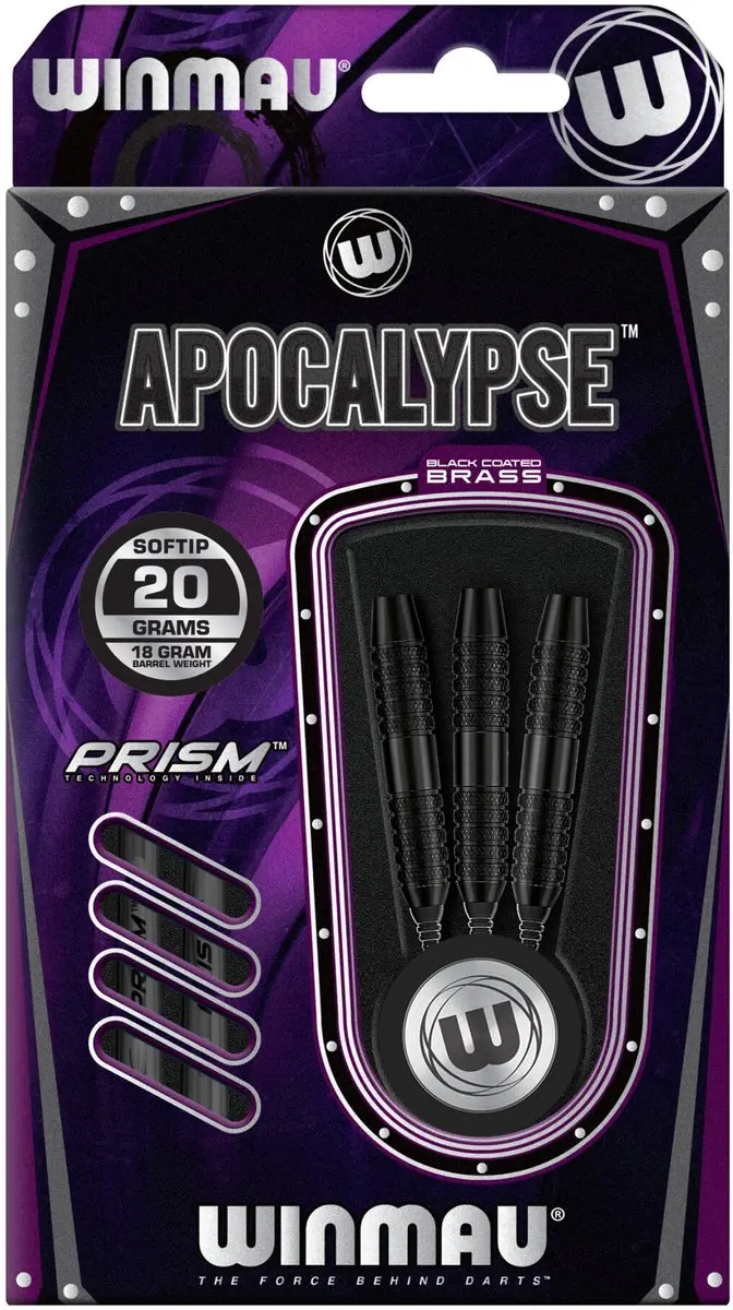 Winmau Apocalypse 3 Brass Soft Tip Darts - 3 Stuks