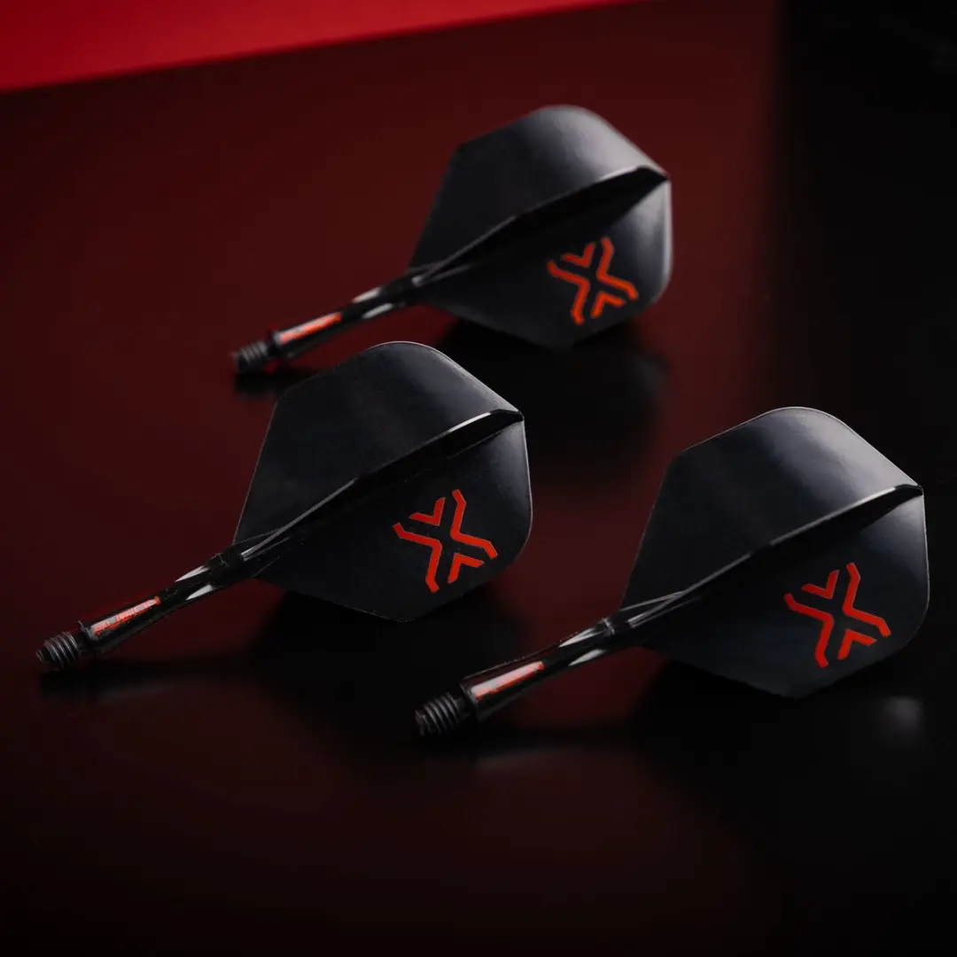Winmau Fusion Blade X Dart Flights - 3 Stuks - Rood/Zwart