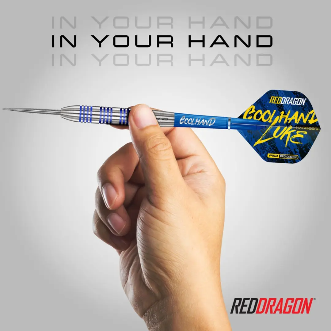 Red Dragon Luke Humphries Coolhand Champion Series Dartpijlen RDD2790-DS - 3 Stuks - Blauw/Zilver