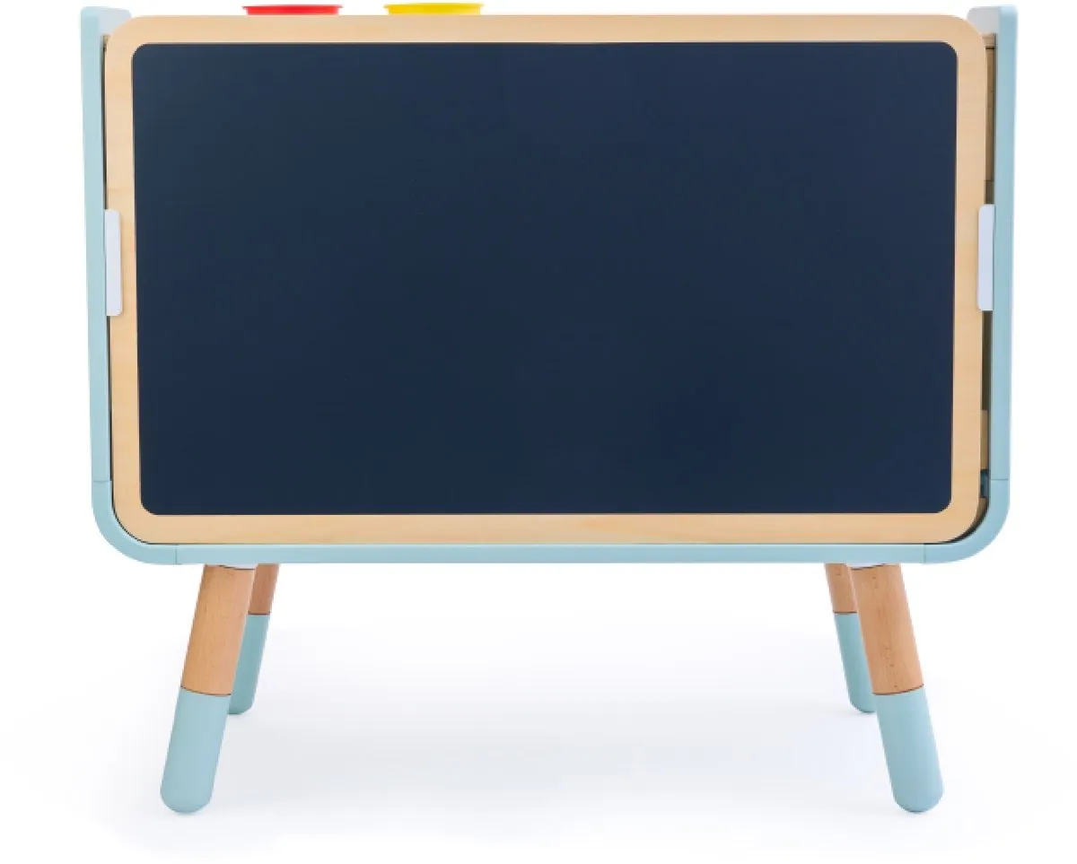 Hape 2-in-1 Boekenplank/Tekentafel - Azuur & Beuken - afbeelding 6 van 6