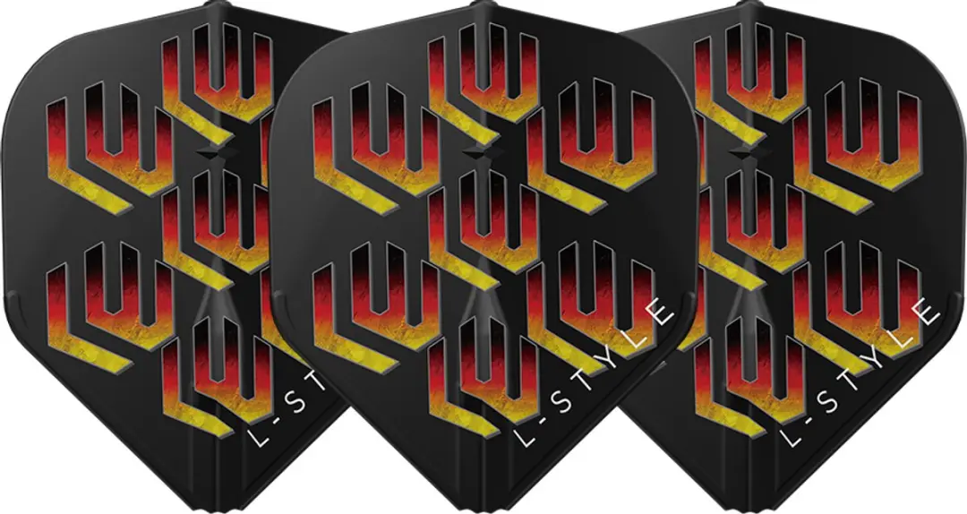 L-Style EZ L1 Lukas Wenig Black Dart Flights F11043