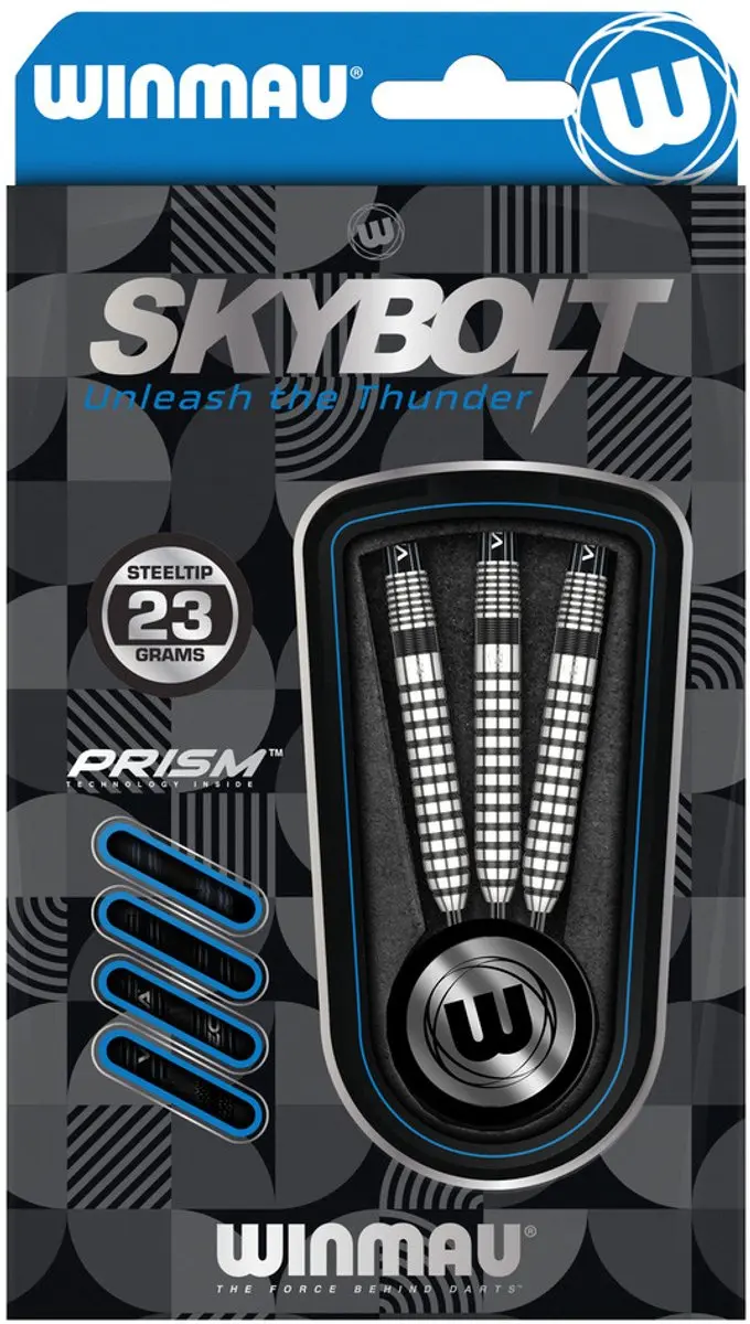Winmau Skybolt Straight Dartpijlen - 3 Stuks - Zilver/Zwart - afbeelding 6 van 6