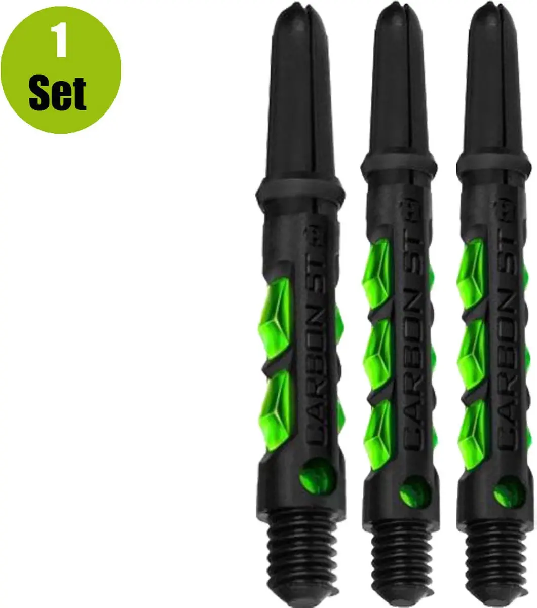 Harrows Carbon ST Green Dart Shafts SH2032 - 3 Stuks