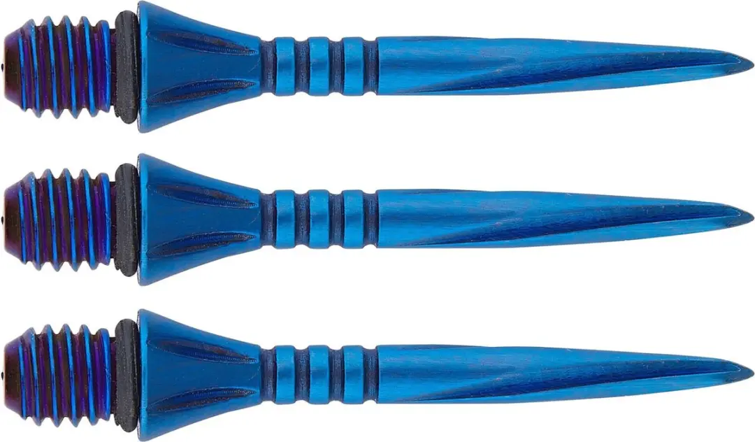 Unicorn Steel Dart Points Volute Converta Blue 27mm