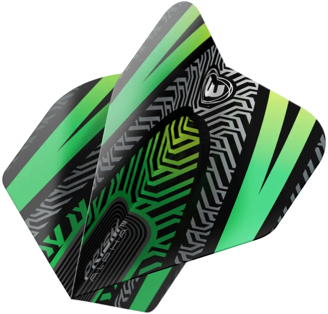 Winmau Prism Alpha Black Green V2 Dart Flights - 3 Stuks