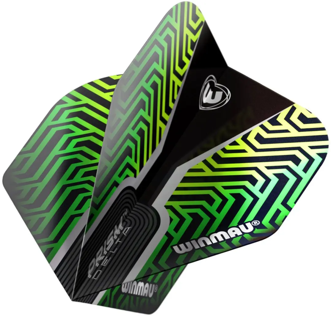 Winmau Prism Delta Kairos Dart Flights - Groen/Zwart - 3 Stuks