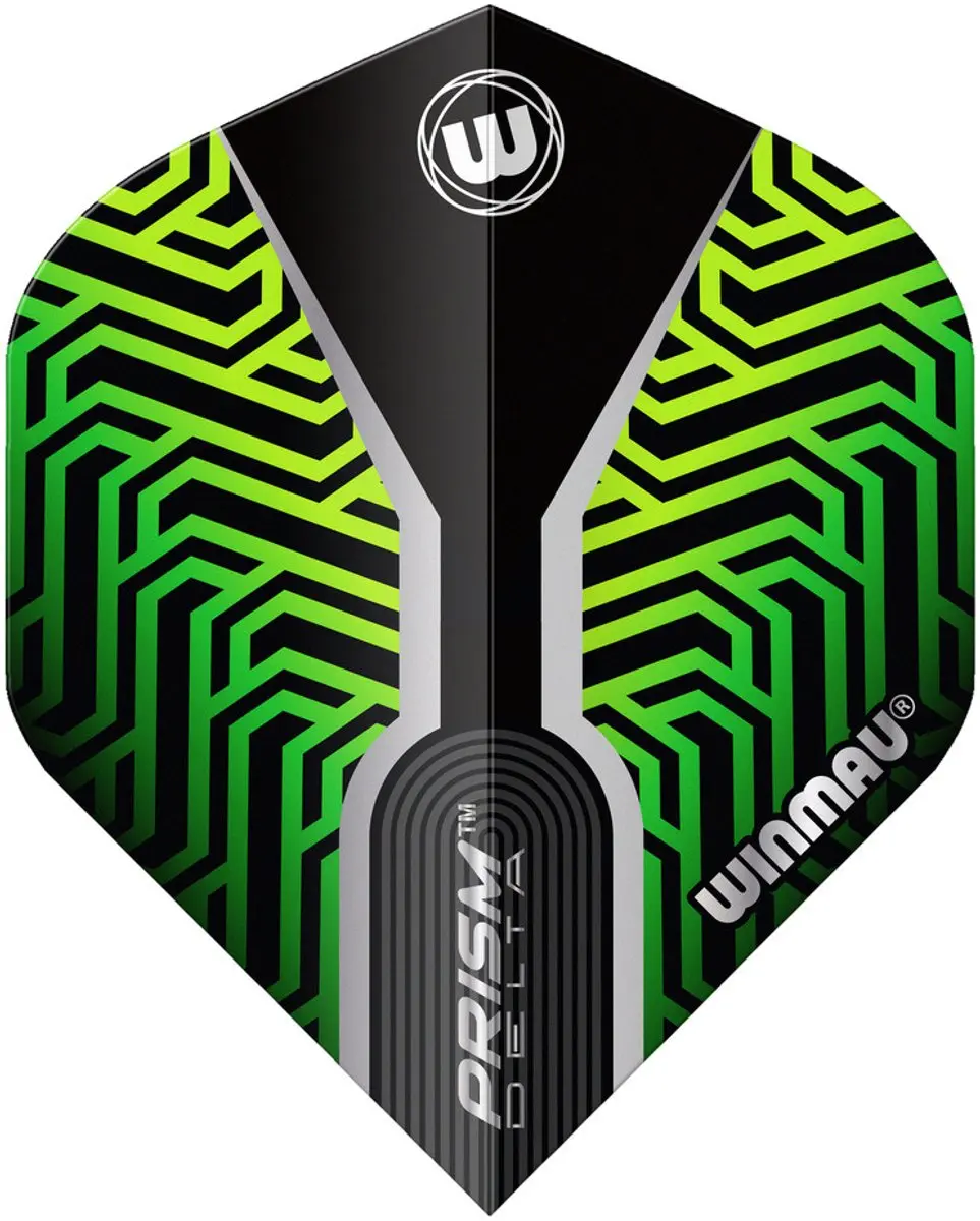 Winmau Prism Delta Kairos Dart Flights - Groen/Zwart - 3 Stuks