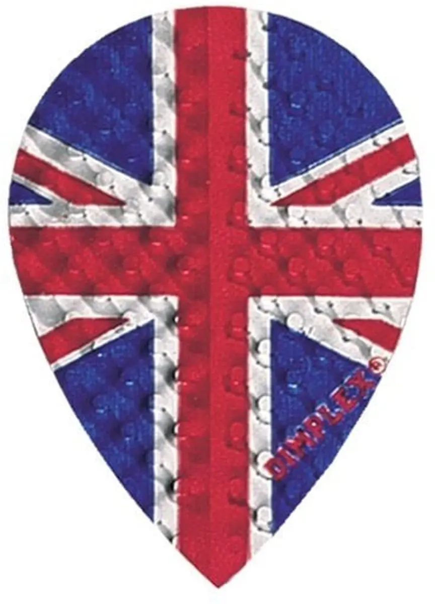 Harrows Union Jack Pear HF4004P Dart Flights - 3 Stuks - Multi