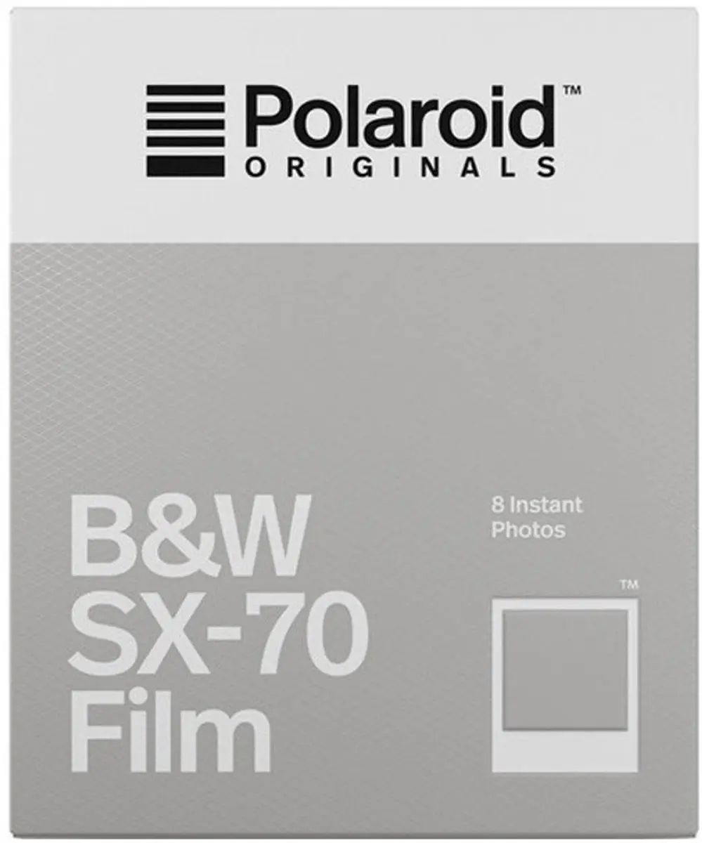 Polaroid B&W Film SX70 - 8 Stuks - Wit