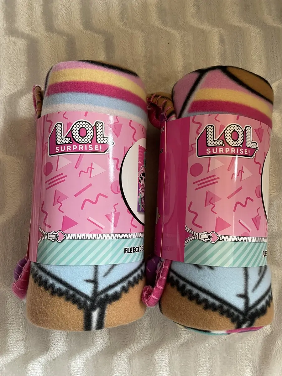 LOL Surprise! Fleece Deken Roze 100x150cm - 2 Stuks
