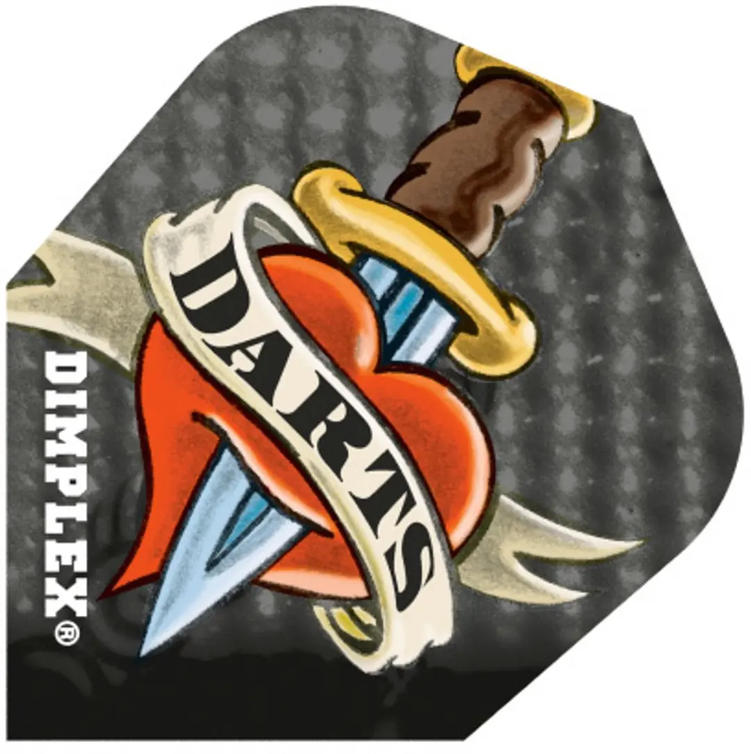 Harrows Dimplex Heart Dagger HF4027 Dart Flights