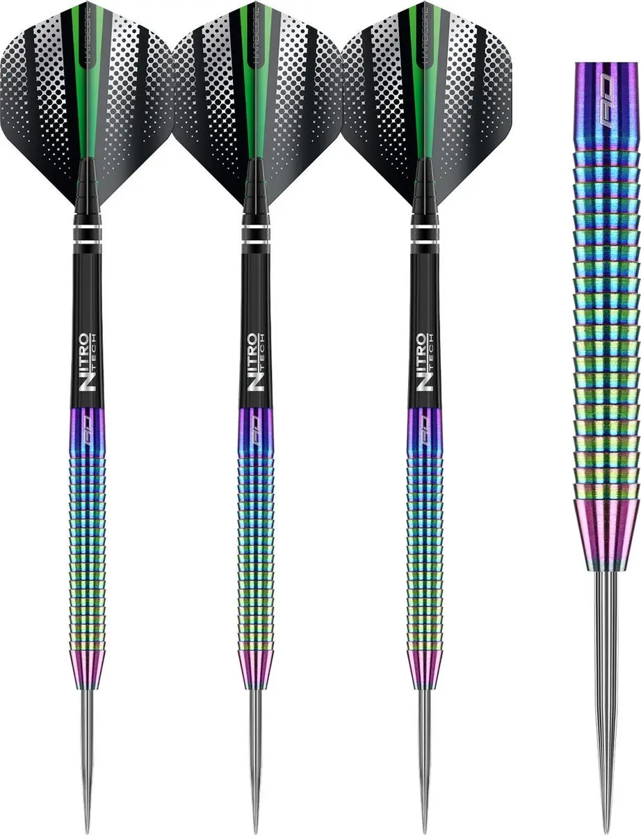Red Dragon Razor Edge Spectron Dartpijlen - 3 Stuks - Regenboog