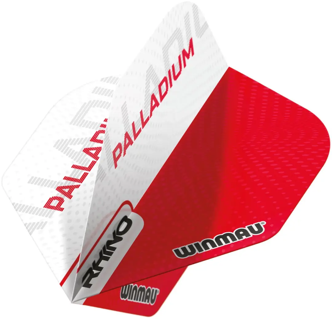 Winmau Rhino Extra Thick Palladium Dart Flights - 3 Stuks - Rood/Wit