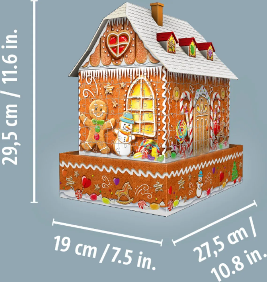 Ravensburger Kerst Gingerbread House Night Edition 216 Stuks - Multicolor