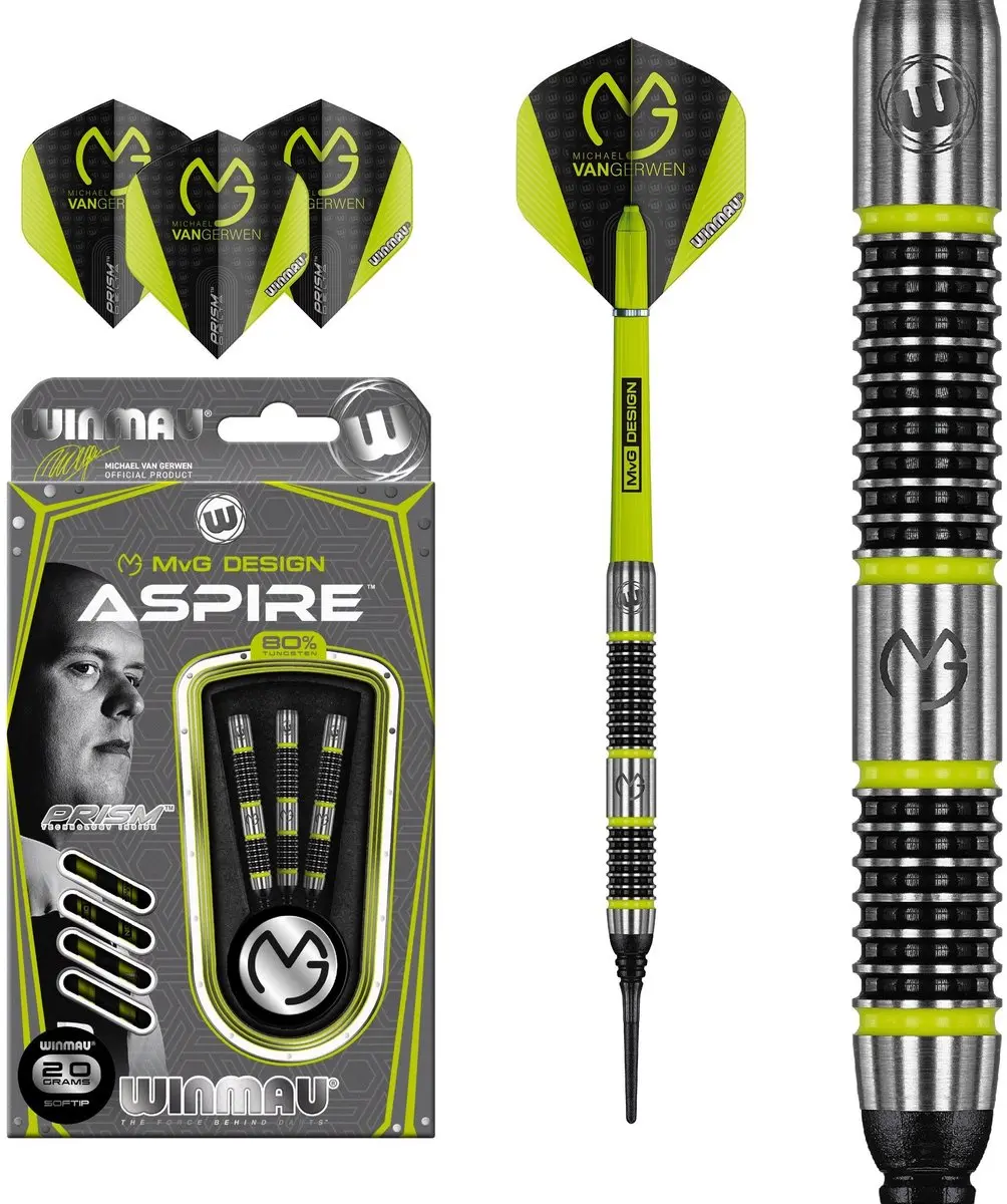 Winmau Michael van Gerwen Aspire 80% Soft Tip Darts