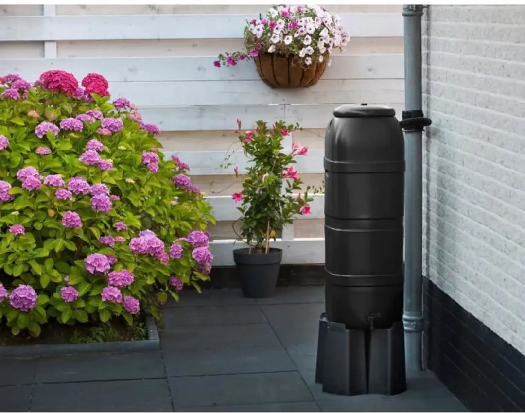 Nature Wateropvangset 100L - Kolomvorm - Anti-UV Zwart