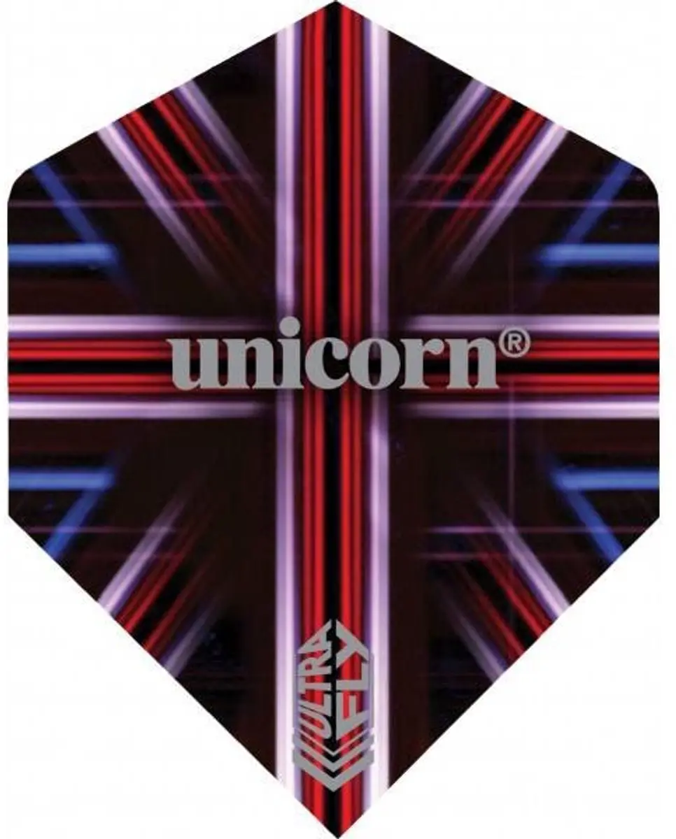 Unicorn UltraFly James Wade Dart Flights - Zwart