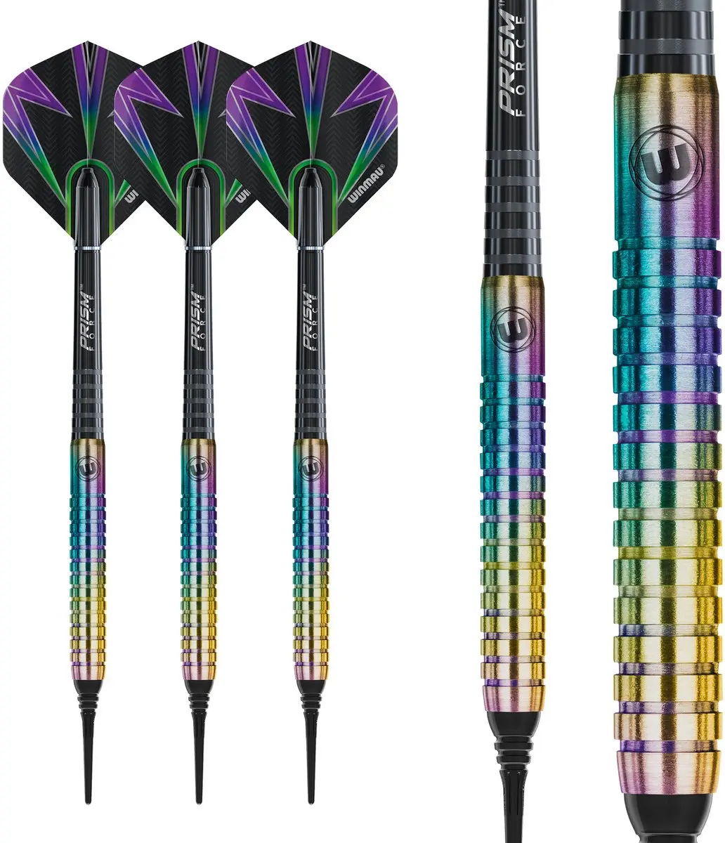 Winmau Foxfire Urban Soft Tip Darts - 3 Stuks - Rainbow