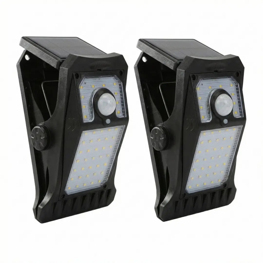 ECTEATOY Buitenlamp Zonne-energie 2 Stuks - IP65 Zwart