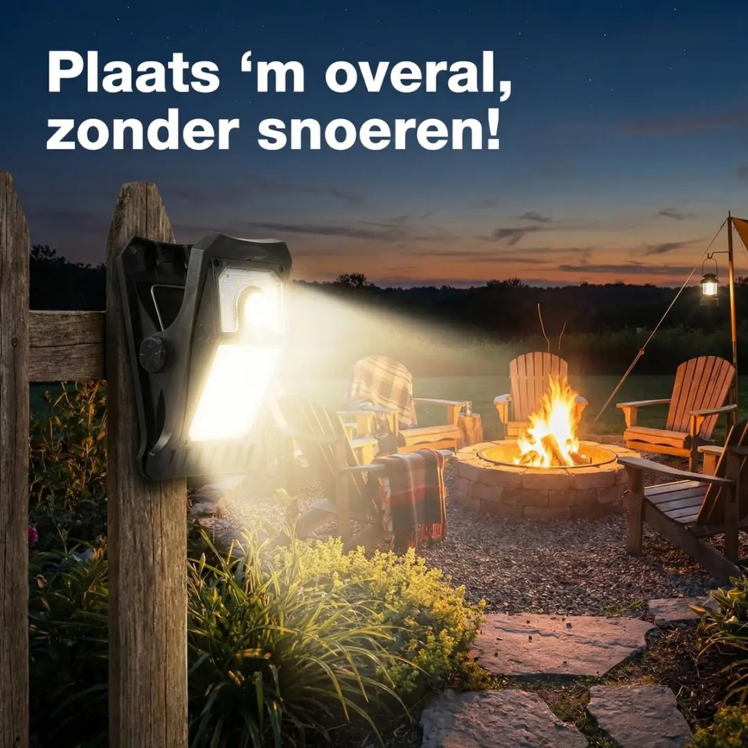 ECTEATOY Buitenlamp Zonne-energie 2 Stuks - IP65 Zwart