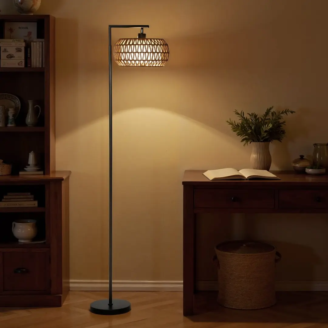 Homcom Vloerlamp 40W - Zwart