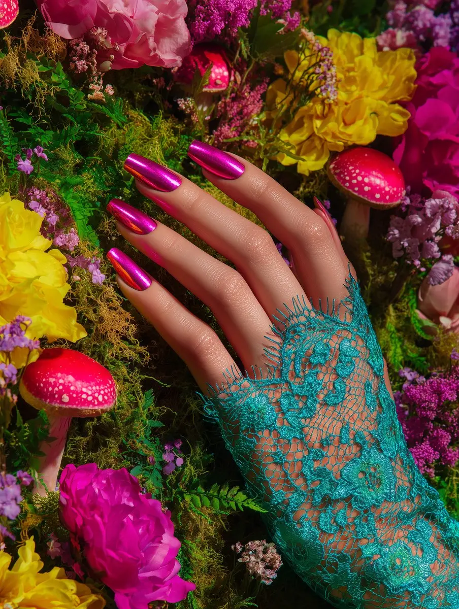 Artistic Nail Design Colour Revolution Hypercharged - 15ml - Fuchsia Metallic