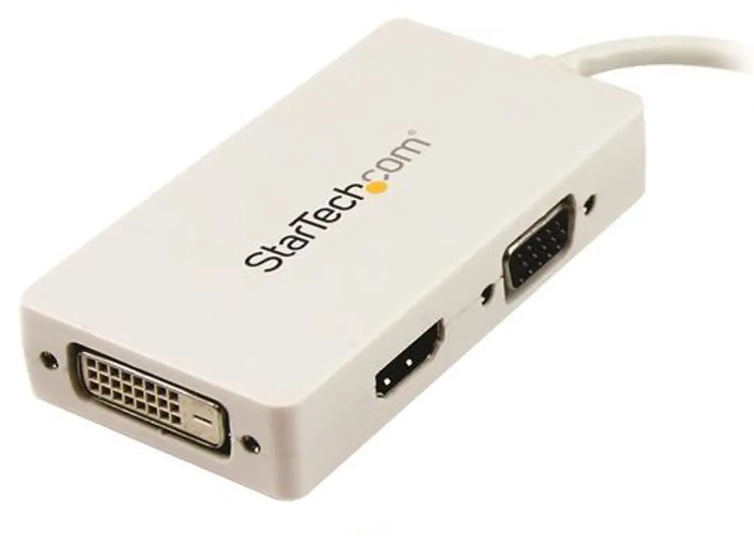 Startech MDP2VGDVHDW Mini DisplayPort naar VGA/DVI/HDMI Adapterkabel - Wit