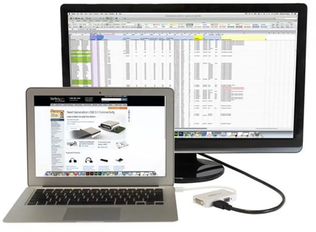 Startech MDP2VGDVHDW Mini DisplayPort naar VGA/DVI/HDMI Adapterkabel - Wit - afbeelding 6 van 6