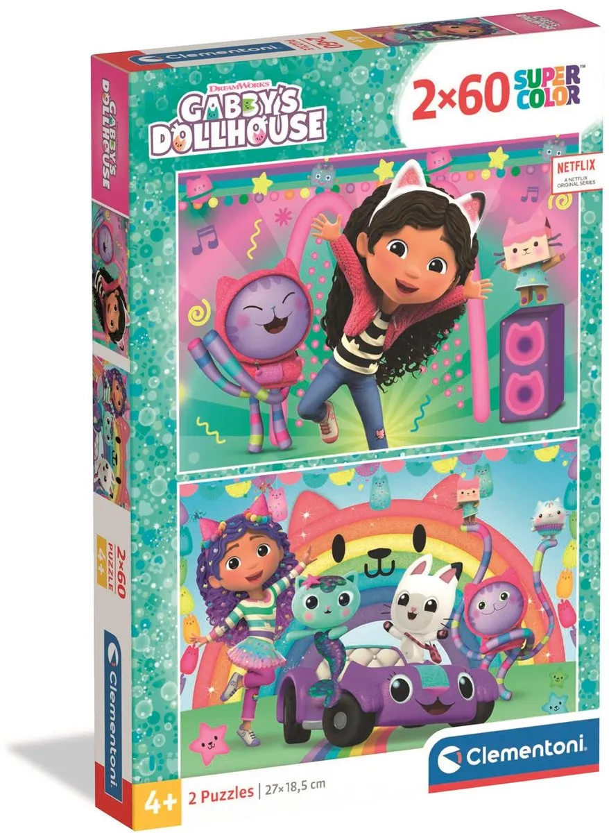Clementoni Gabby's Dollhouse Puzzel 120 Stuks
