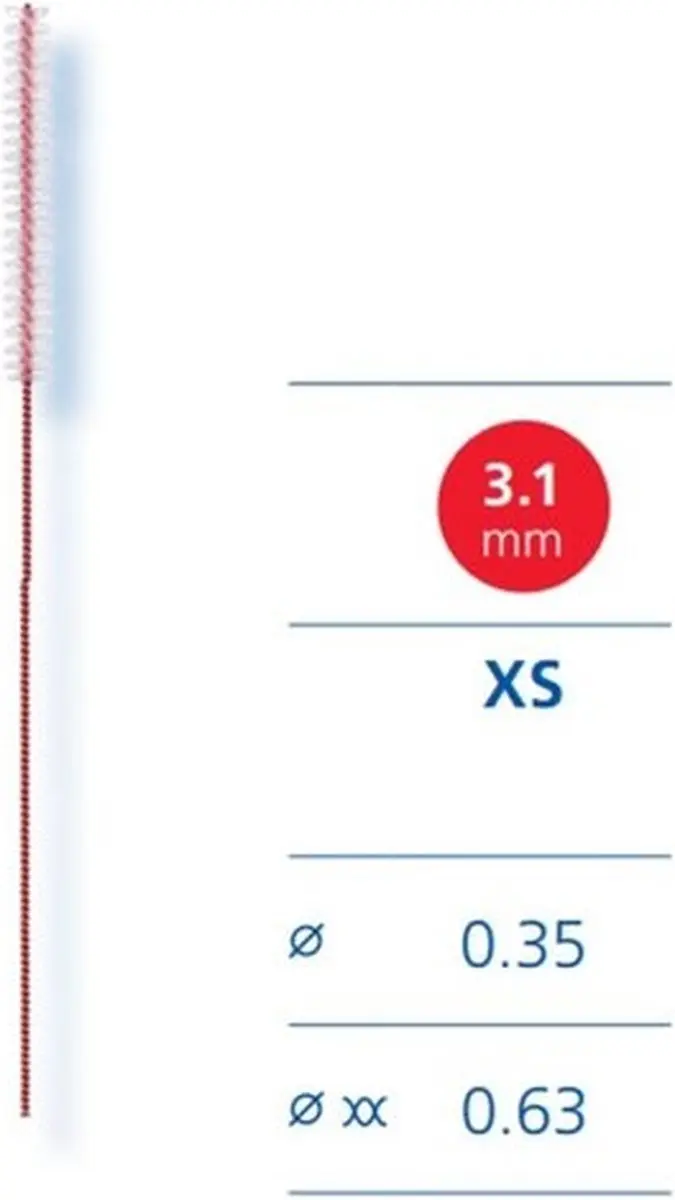 Lactona Interdental Cleaners XS 3.1mm - 8 Stuks - afbeelding 2 van 2