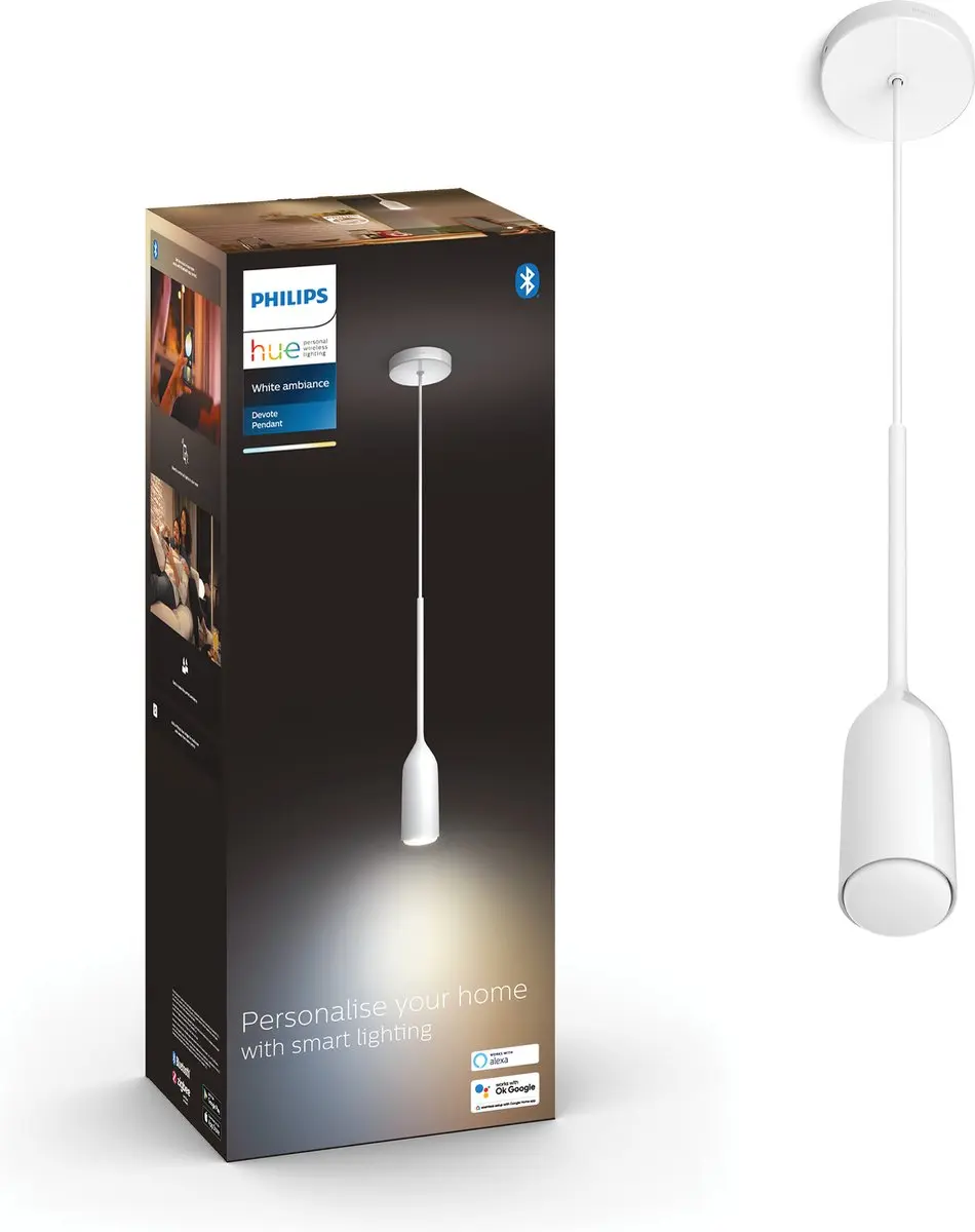 Philips Hue Devote Hanglamp Wit