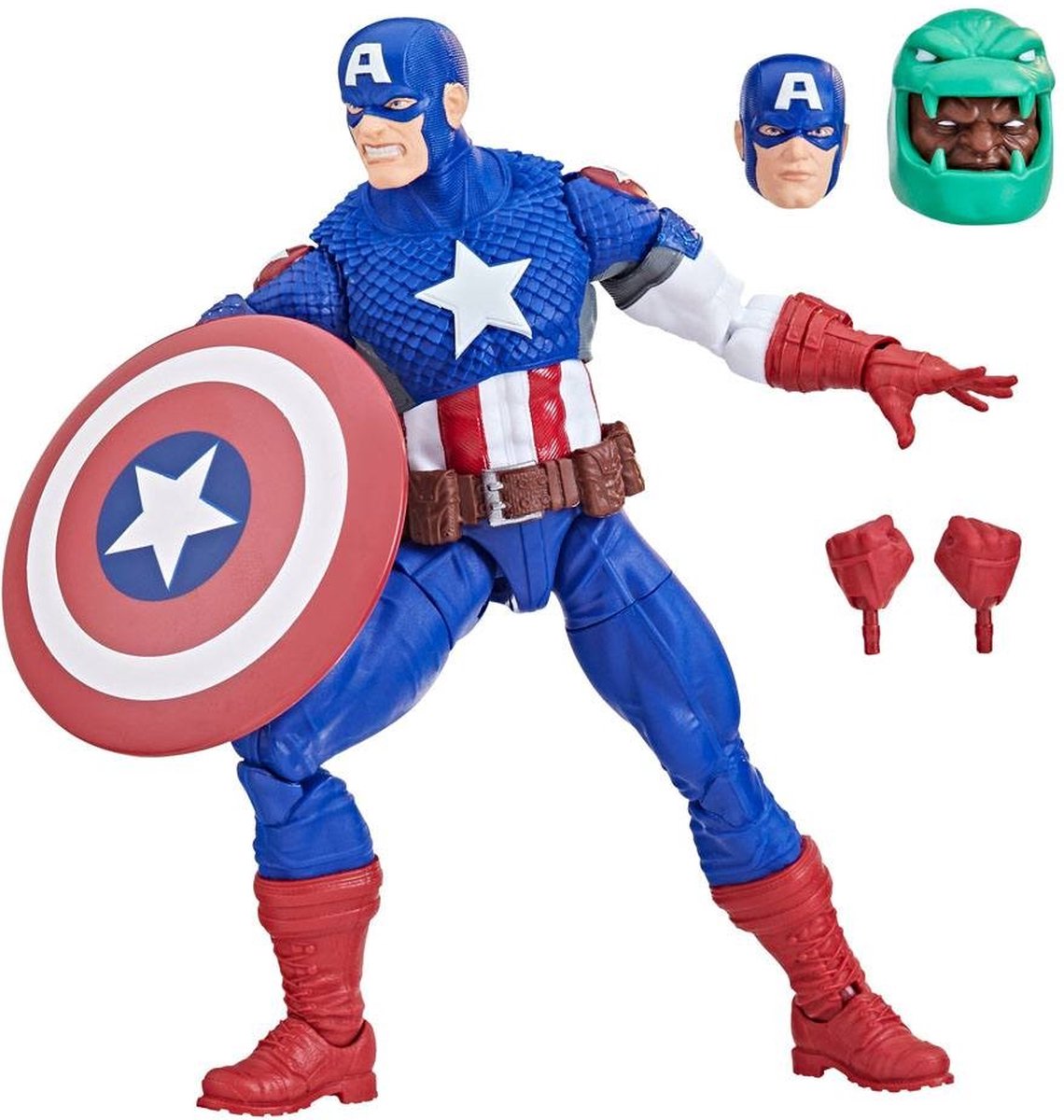 Hasbro Marvel Actiefiguur Ultimate Captain America 15 cm Marvel Legends Puff Adder BAF Multicolours